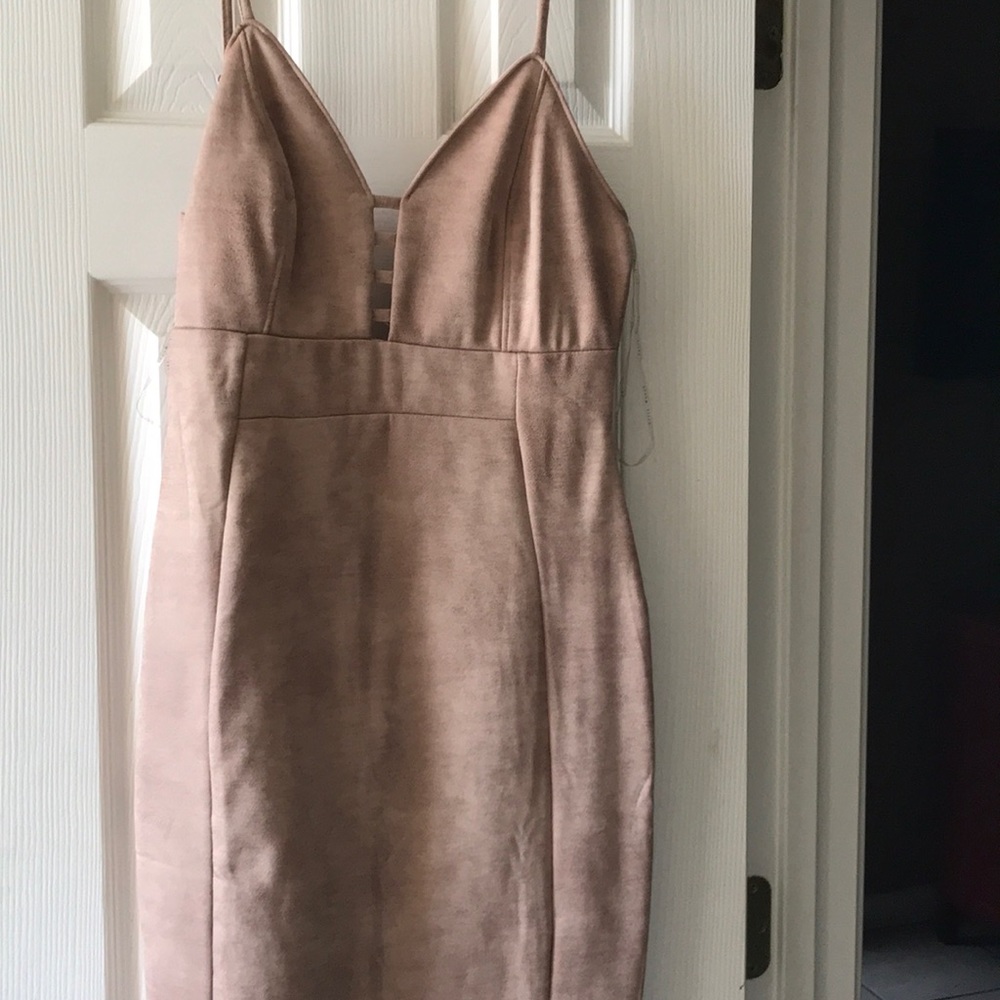 Suede dress